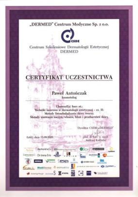 Kurs: Techniki laserowe w dermatologii estetycznej: metody fotoodmładzania skóry twarzy, metody usuwania naczyń, włosów, blizn i przebarwień skóry. Kurs: Techniki laserowe w dermatologii estetycznej: metody fotoodmładzania skóry twarzy, metody usuwania naczyń, włosów, blizn i przebarwień skóry.