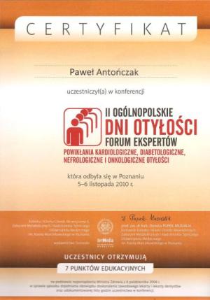 Konferencja II Ogólnopolskie Dni Otyłości Forum Ekspertów – Powikłania kardiologiczne, diabetologiczne, nefrologiczne i onkologiczne otyłości