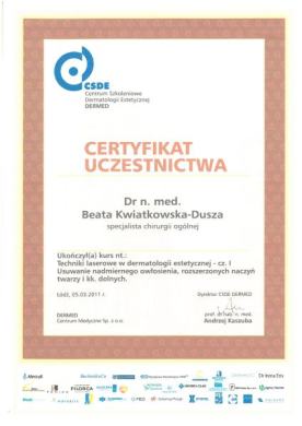 Kurs: Techniki laserowe w dermatologii estetycznej: usuwanie nadmiernego owłosienia, rozszerzonych naczyń twarzy i kończyn dolnych. Kurs: Techniki laserowe w dermatologii estetycznej: usuwanie nadmiernego owłosienia, rozszerzonych naczyń twarzy i kończyn dolnych.
